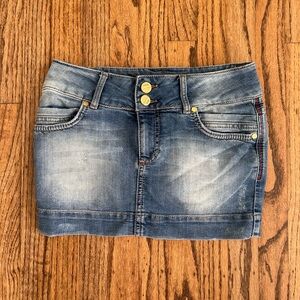 Gucci Blue Denim Mini Skirt